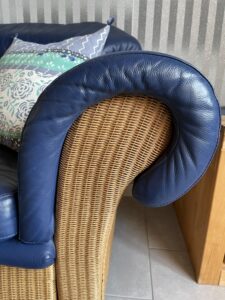 Leder Sitzgarnitur Gestell Polyrattan